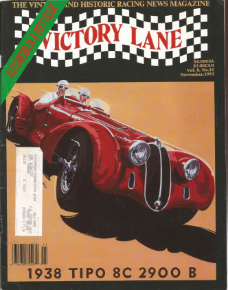 VICTORY LANE 1993 NOV - THE VINTAGE & HISTORIC RACING NEWS MAGAZINE
